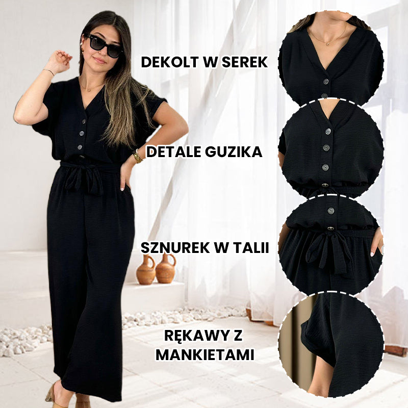 🌸Ležérní dámská kombinéza s výstřihem do V