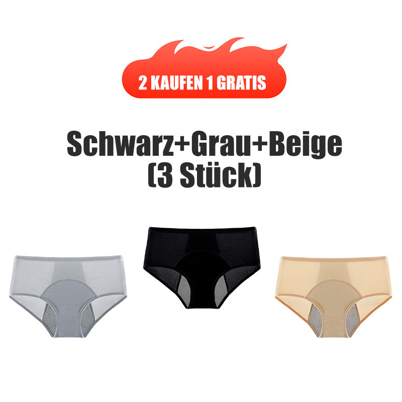 (L-8XL)🌸Kupte 2 a získejte 1 zdarma🔥Dámské nepromokavé spodní prádlo s vysokým pasem👙