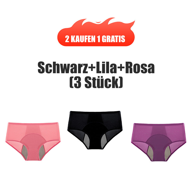 (L-8XL)🌸Kupte 2 a získejte 1 zdarma🔥Dámské nepromokavé spodní prádlo s vysokým pasem👙