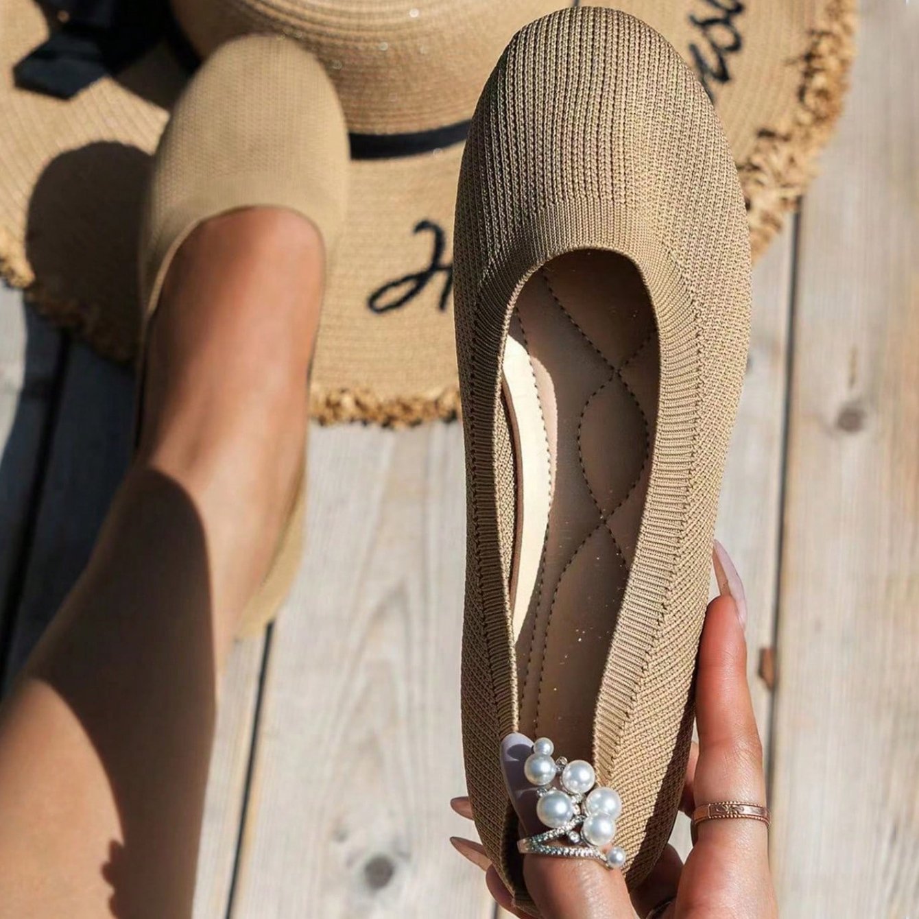 🔥Poslední den 50% sleva – dámské pohodlné prodyšné neklouzavé boty pro volný čas s nazouvací klenbou (kupte 2 s dopravou zdarma)