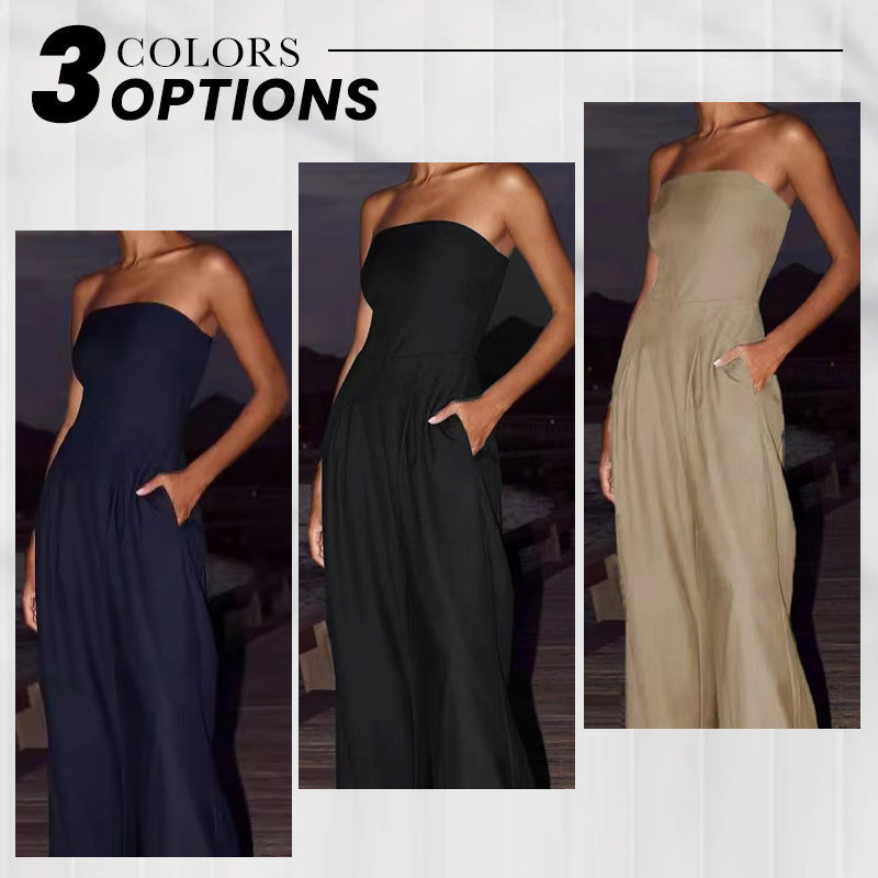 【S-XL】👗Dámský svetr bez ramínek s kapsami