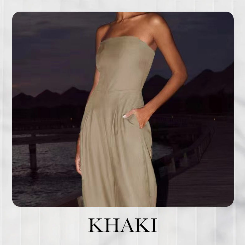 【S-XL】👗Dámský svetr bez ramínek s kapsami