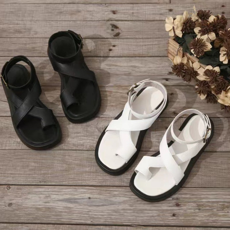 Dámské sandály s nastavitelnou kotníkovou přezkou Crossover