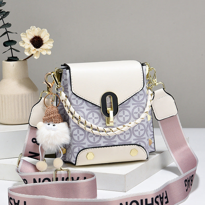 Dámská módní kožená crossbody kabelka