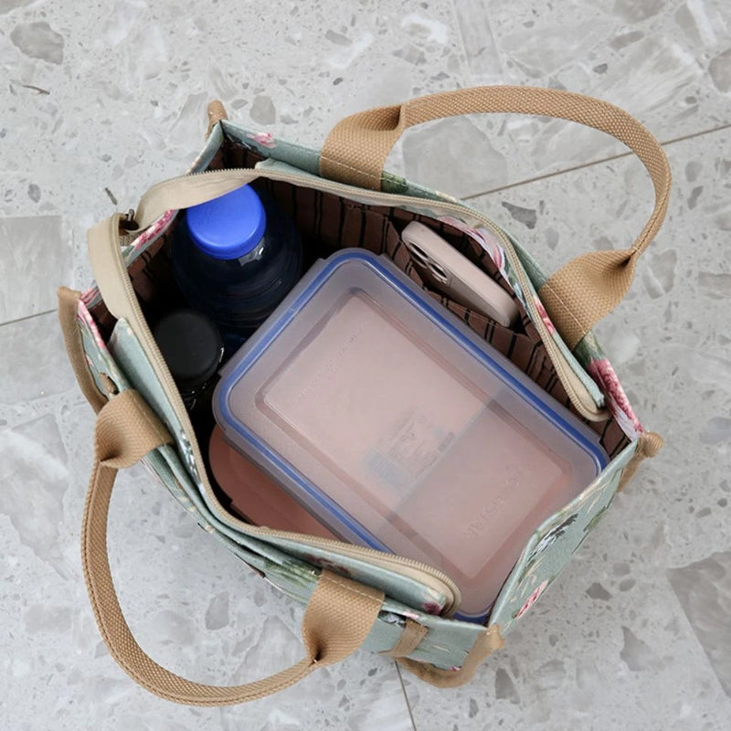 🌺Květinová taška na oběd pro ženy