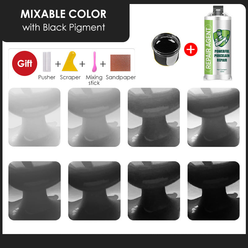 Výkonná sada na opravu porcelánu - dvojitá tuba