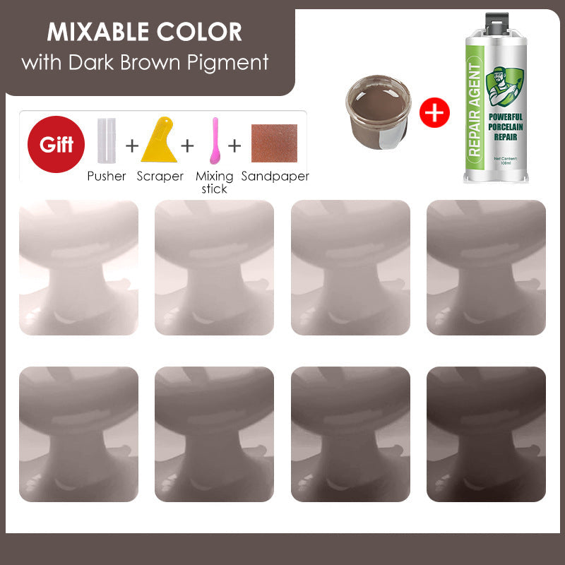 Výkonná sada na opravu porcelánu - dvojitá tuba