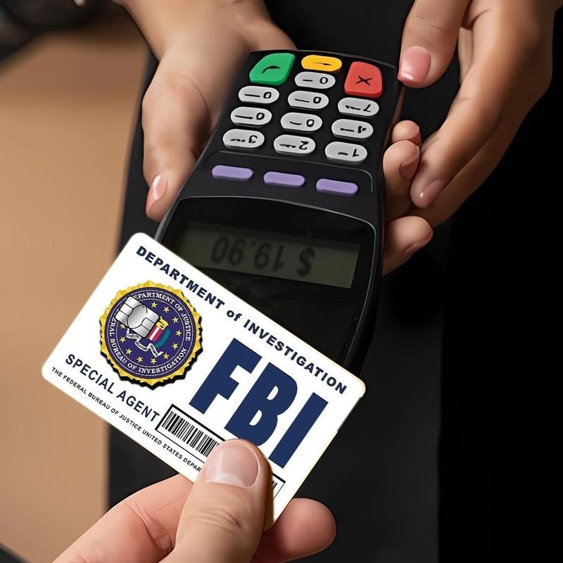 🔥Balíček skinů pro kartu tajného agenta: Designy FBI/ICE • Cosplay a dárkové samolepky