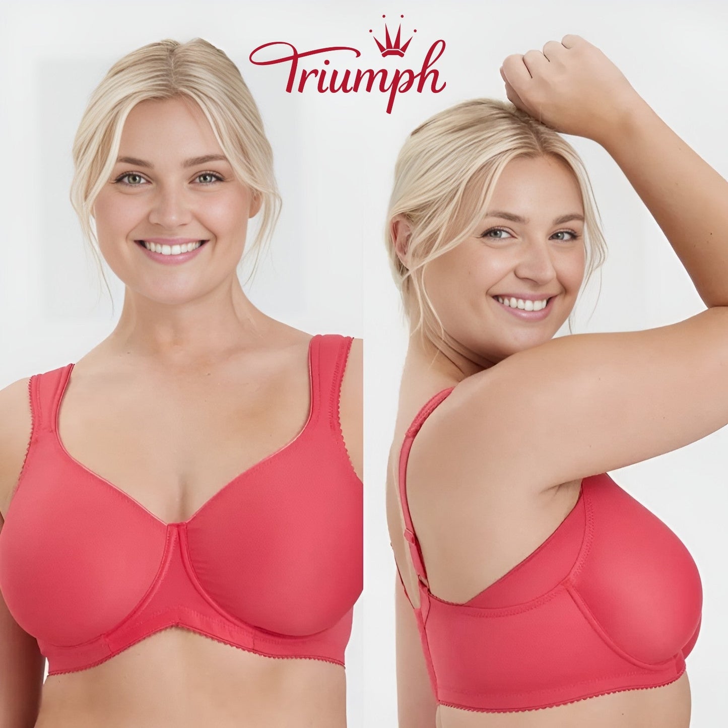 Triumph - (3 ks) Jednoduchá push-up podprsenka s plnými košíčky