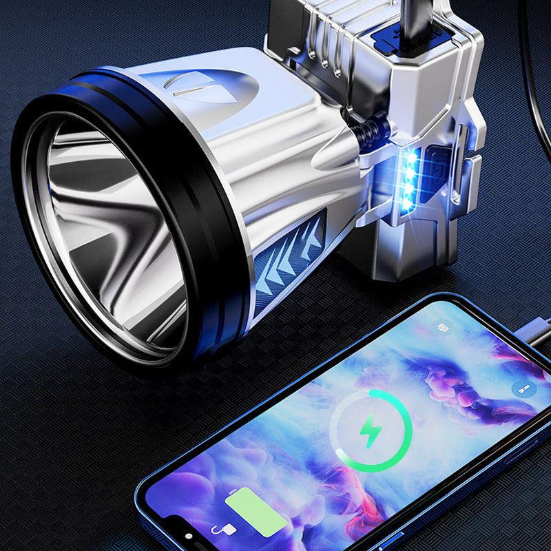 Super jasná dobíjecí vysoce výkonná čelovka