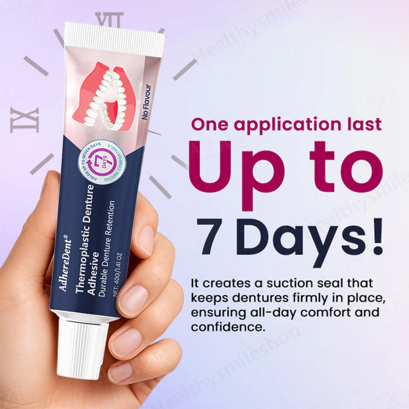 （🔥Kupte 1, dostanete 1 zdarma🔥）Termoplastické lepidlo na zubní protézy AdhereDent, trvalá fixace zubní protézy