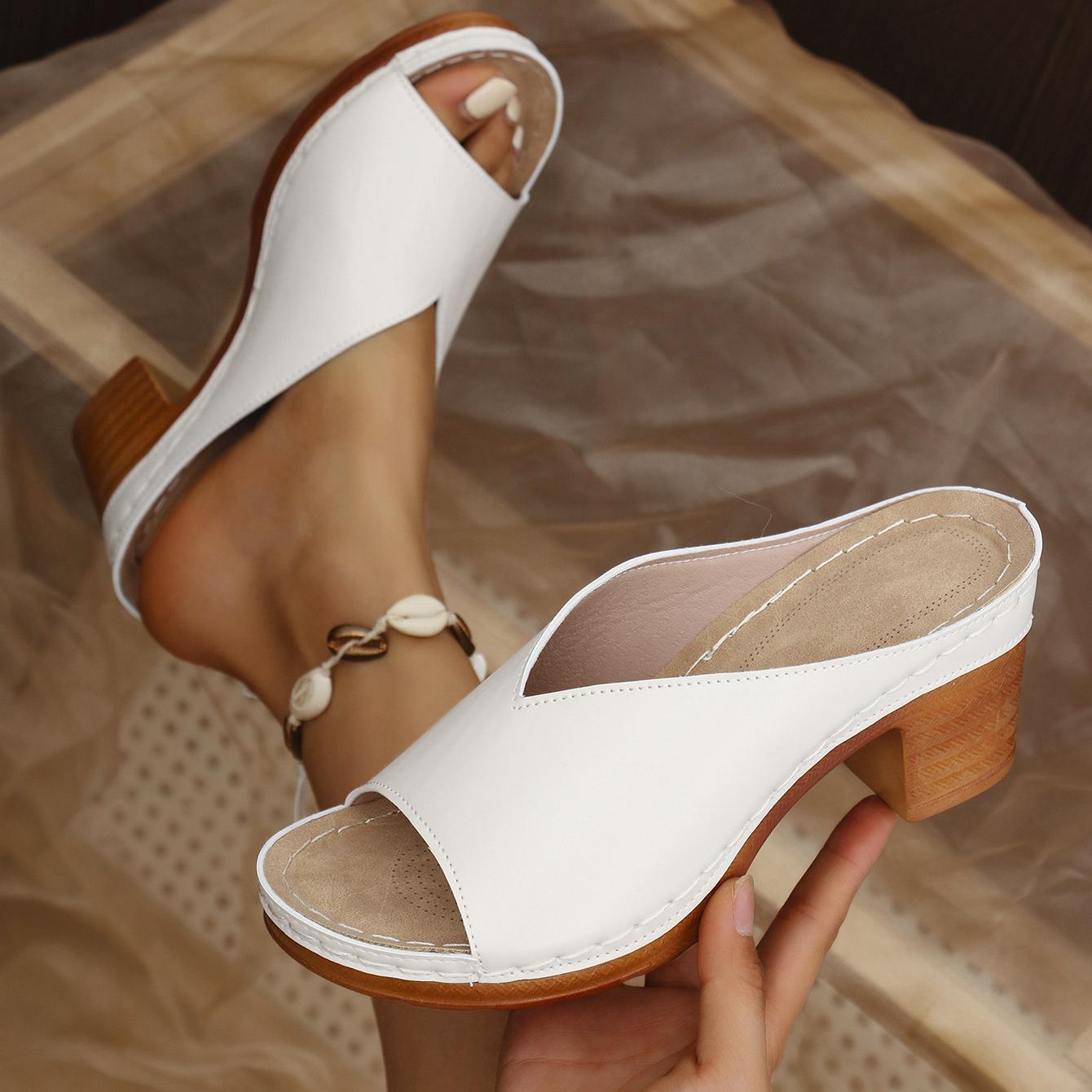 Dámské ortopedické sandály na blokovém podpatku