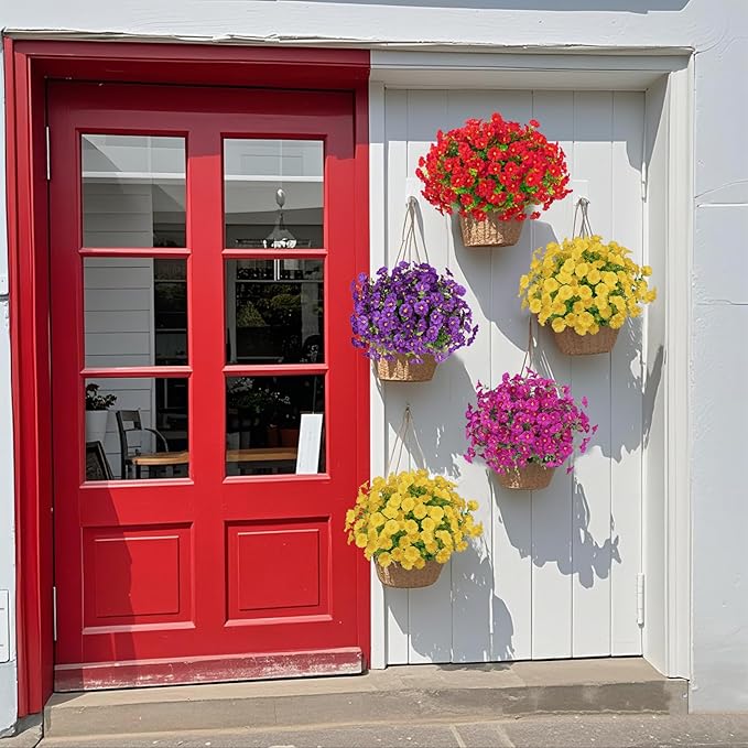 💥Vylepšený materiál nejvyšší kvality 🌸Svlačec odolný vůči UV záření a neblednoucí (bez květináče)