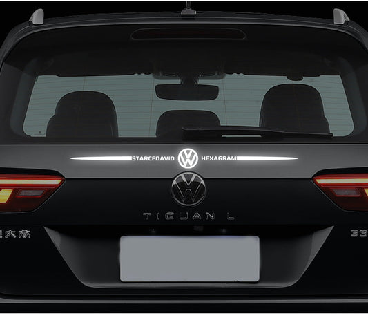 3D barevné laserové reflexní samolepky na auto 4 ks