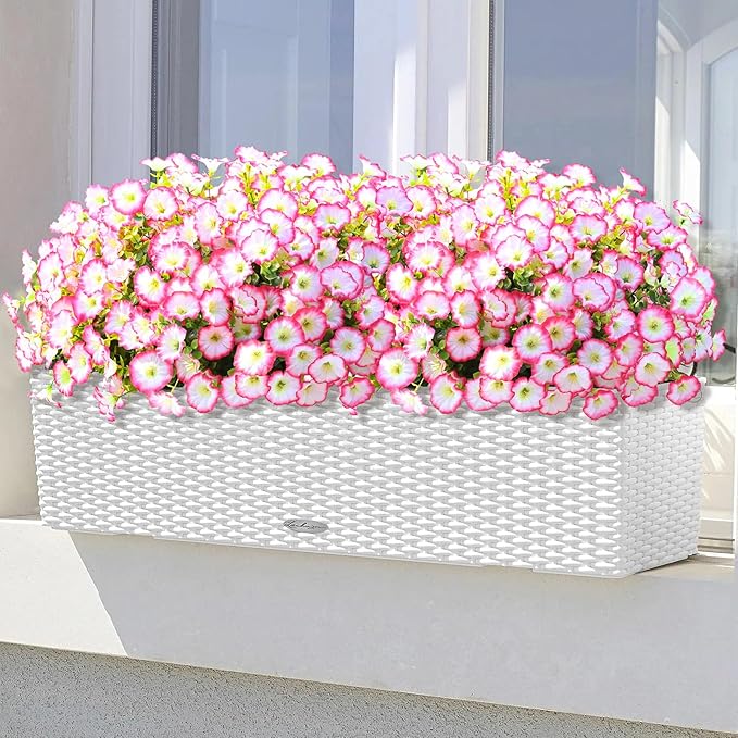 💥Vylepšený materiál nejvyšší kvality 🌸Svlačec odolný vůči UV záření a neblednoucí (bez květináče)