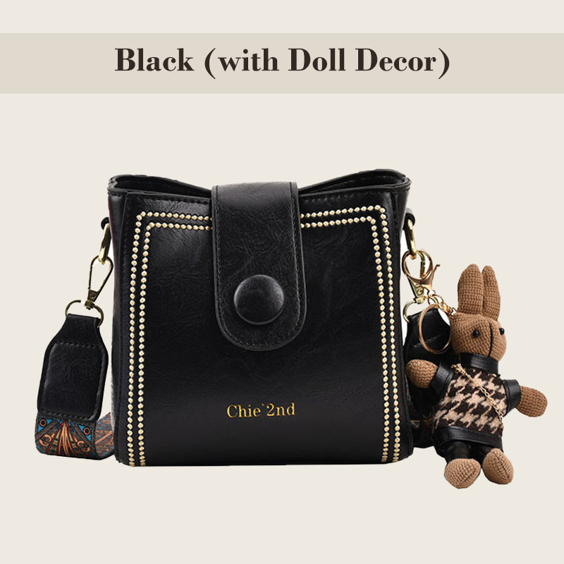 👜Taška ve vintage stylu s nastavitelným širším ramenním popruhem