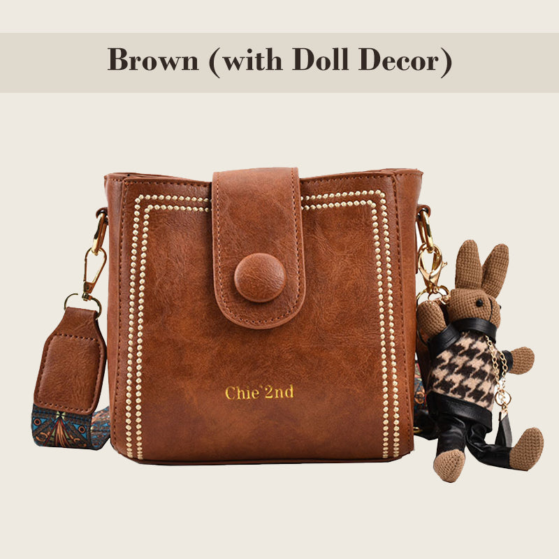 👜Taška ve vintage stylu s nastavitelným širším ramenním popruhem