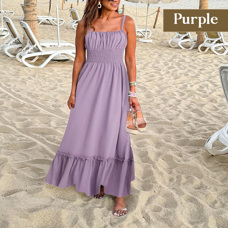 💃Dámské letní květinové dlouhé šaty