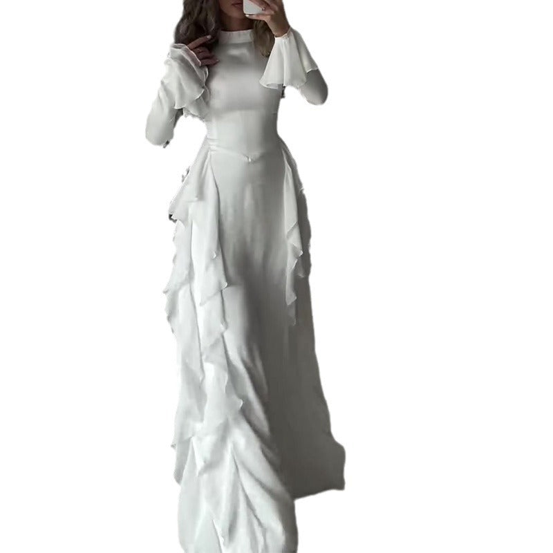 【✨ Maximální elegance】👗 Šaty s rozšířenými rukávy