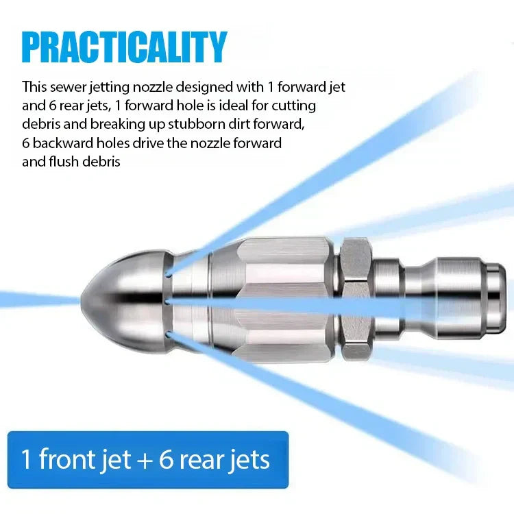 💝Výkonná tryska pro čištění a uvolňování ucpaného potrubí💥