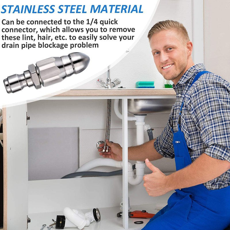 💝Výkonná tryska pro čištění a uvolňování ucpaného potrubí💥