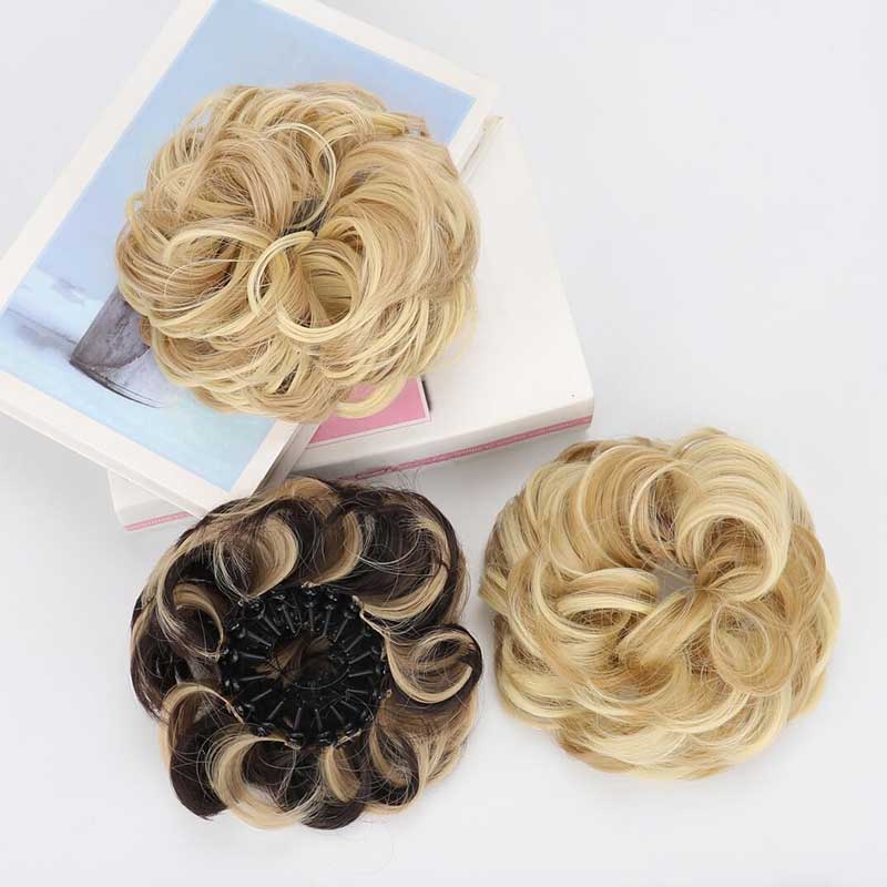 💁‍♀️ Velkorysý drdol ze syntetických vlasů s nastavitelnou sponou