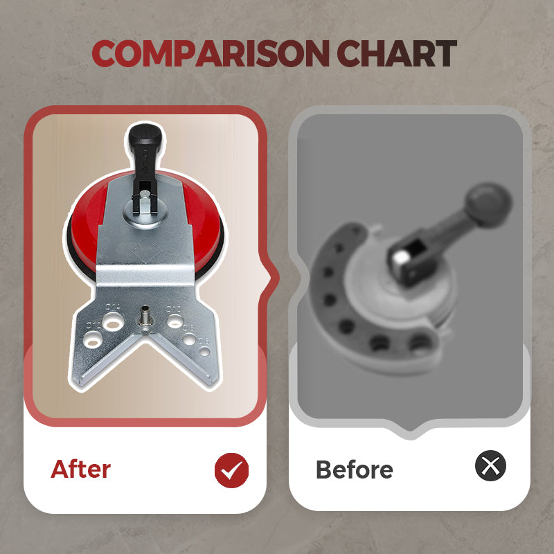 Lokátor otvorů pro dlaždice a sklo pro vrtání