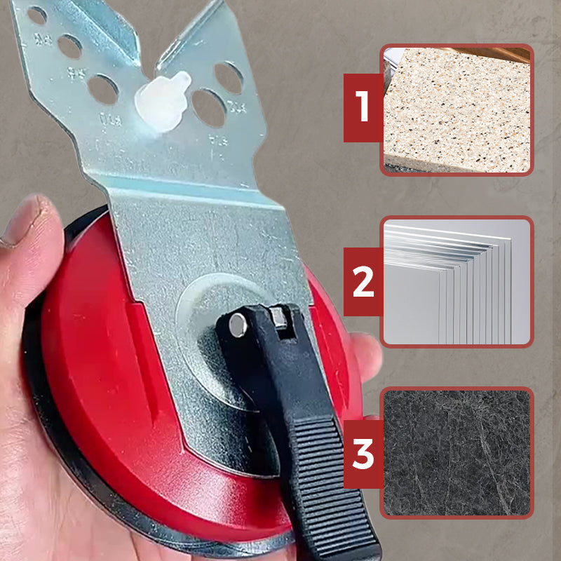 Lokátor otvorů pro dlaždice a sklo pro vrtání