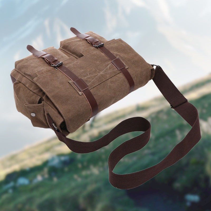 Pánská plátěná taška přes rameno s velkou kapacitou