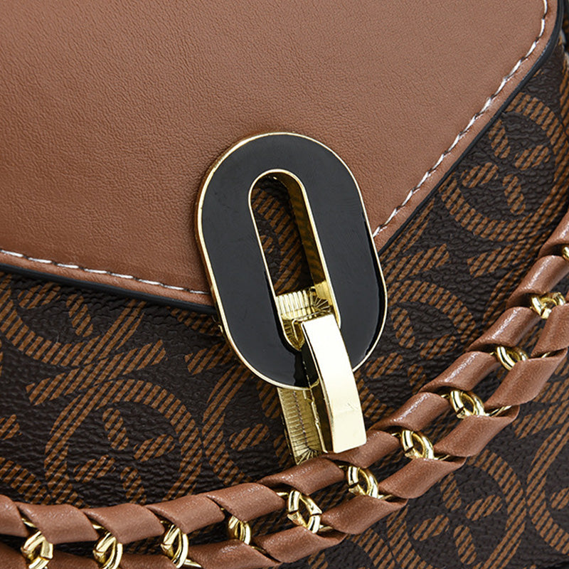 Dámská módní kožená crossbody kabelka