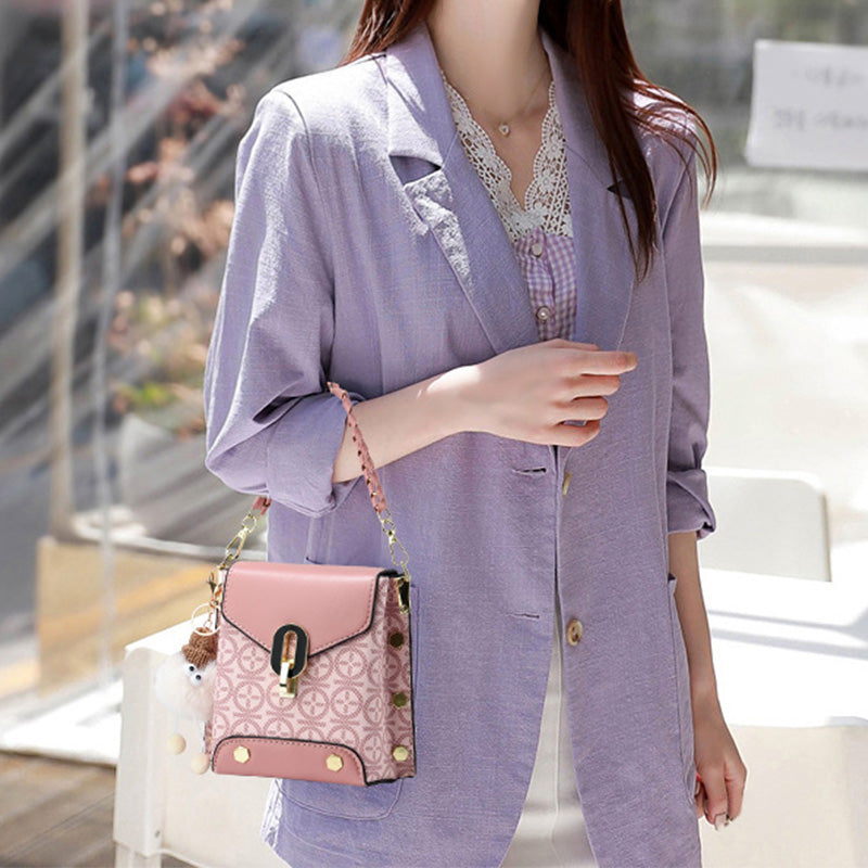 Dámská módní kožená crossbody kabelka