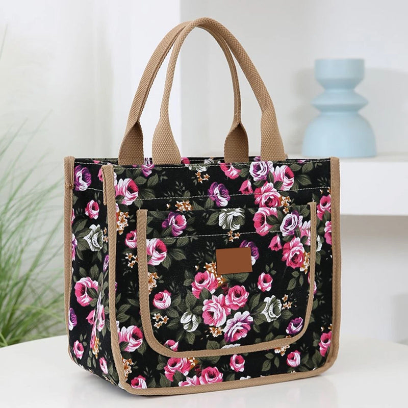 🌺Květinová taška na oběd pro ženy