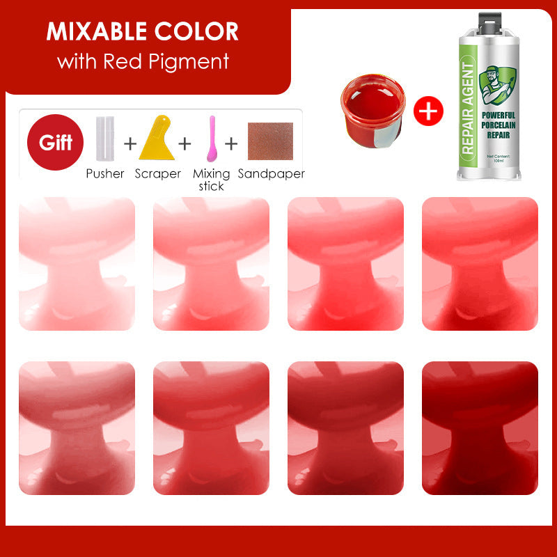 Výkonná sada na opravu porcelánu - dvojitá tuba