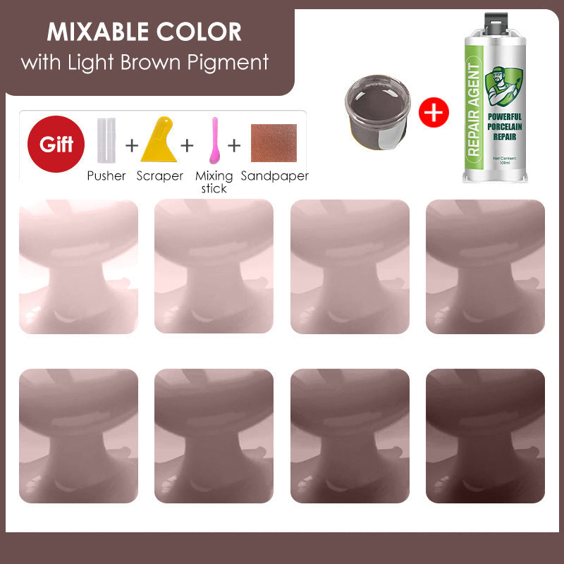 Výkonná sada na opravu porcelánu - dvojitá tuba