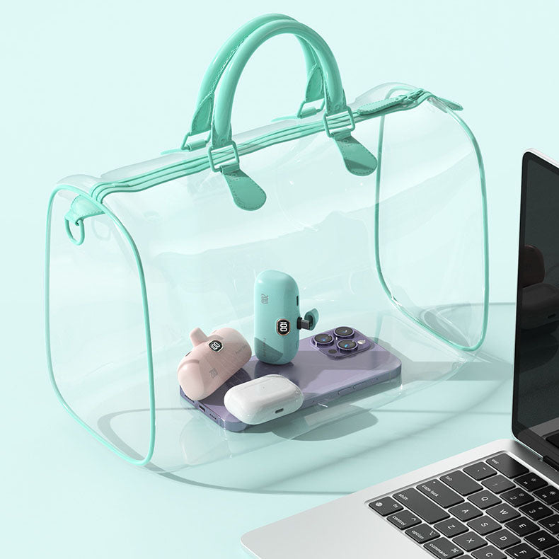 Přenosná bezdrátová power banka velikosti rtěnky 5000mAh